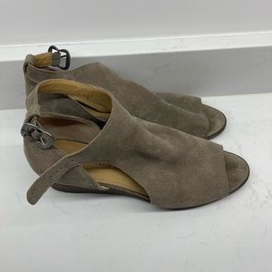 Lucky Brand size 11 peep toe booties